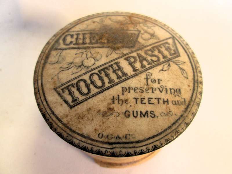CHERRY TOOTH PASTE POT & LID
