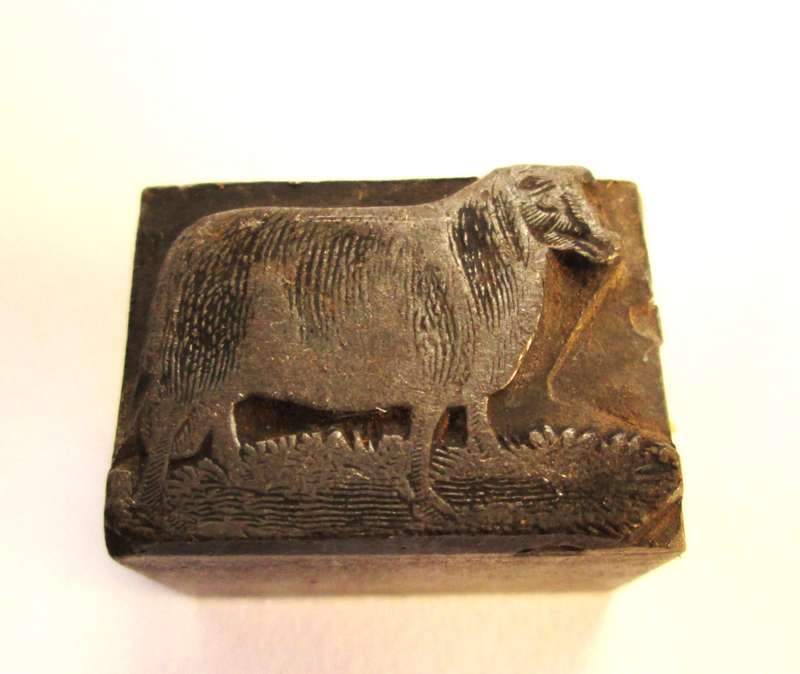 PRINTING BLOCKS ( Horse, cattle, sheep and cart. )