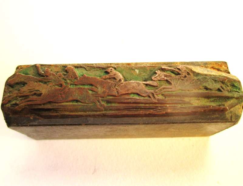 PRINTING BLOCKS ( Horse, cattle, sheep and cart. )