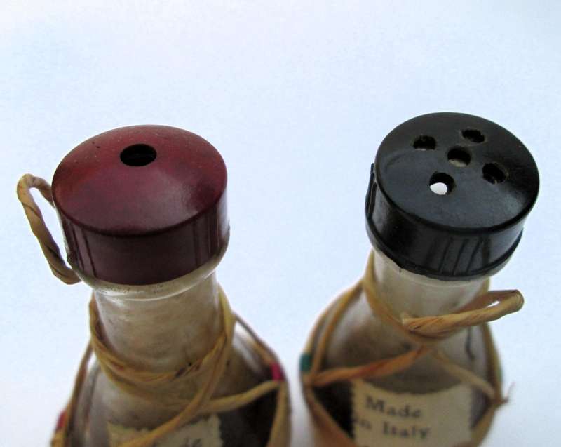 MINIATURE/SAMPLE SALT AND PEPPER  BOTTLES