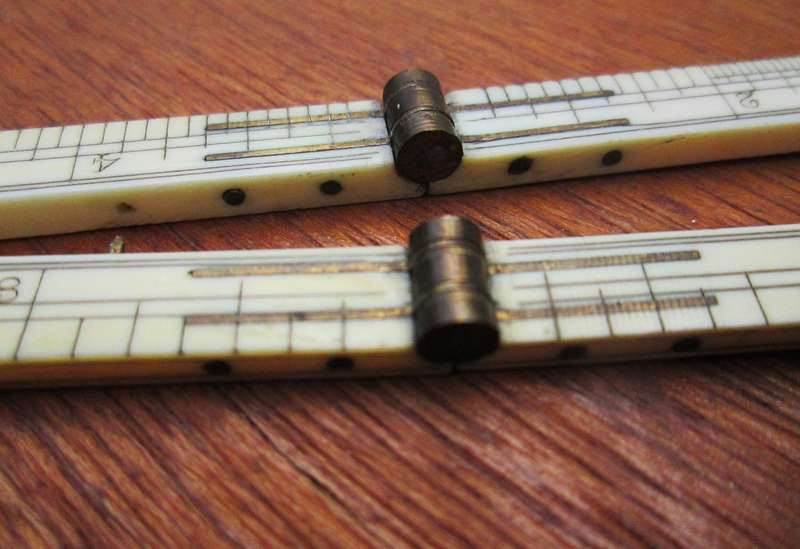 12Inch BONE/IVORY FOLDING RULE