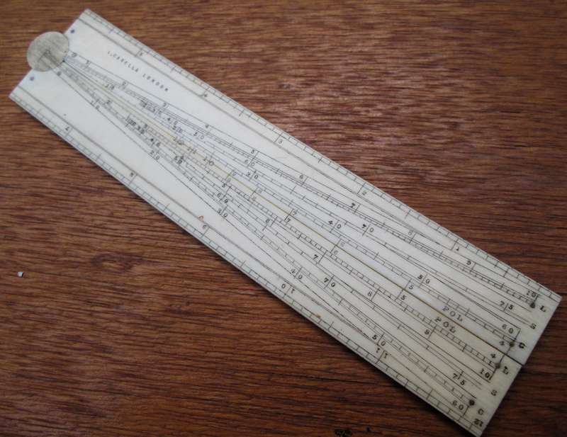12Inch ANTIQUE BONE FOLDING RULE