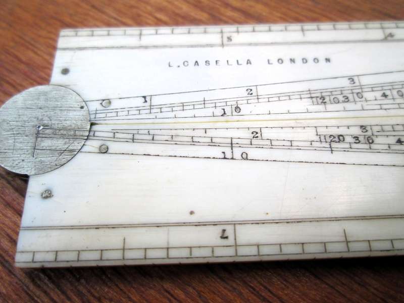 12Inch ANTIQUE BONE FOLDING RULE