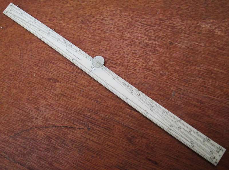 12Inch ANTIQUE BONE FOLDING RULE