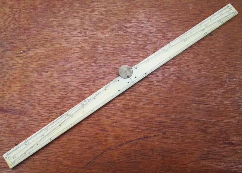 12Inch ANTIQUE BONE FOLDING RULE