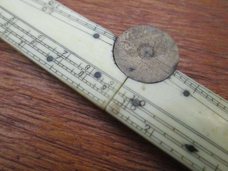 12Inch ANTIQUE BONE FOLDING RULE