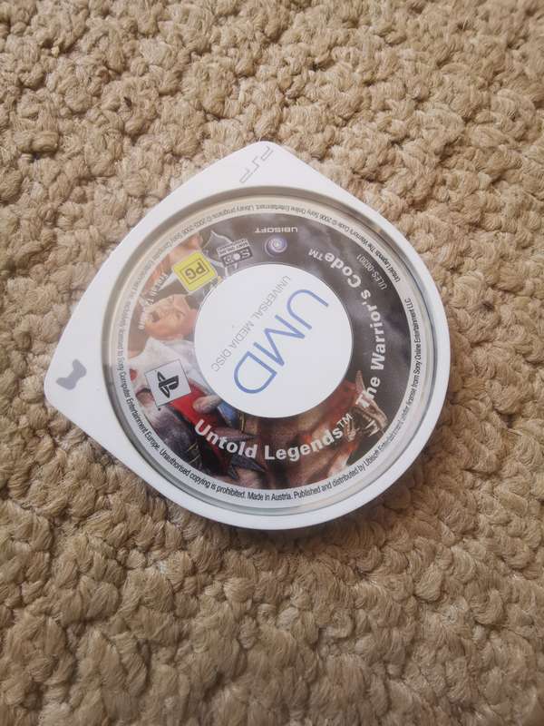 PSP games (Untold legends and Juiced 2)