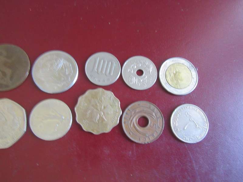 10 ASSORTD WORLD COINS - AS PER SCAN - CO10