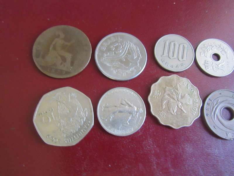 10 ASSORTD WORLD COINS - AS PER SCAN - CO10