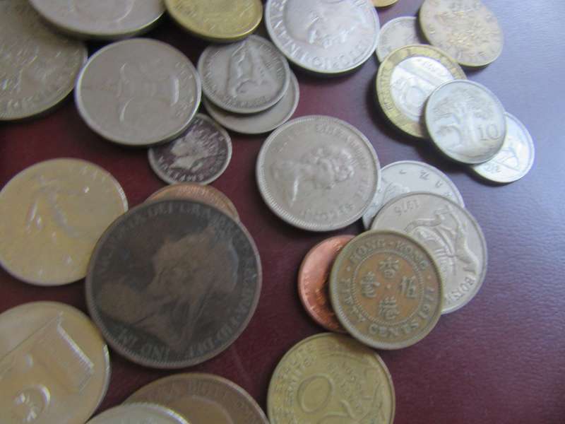 -GOOD START FOR THE BEGINNER -120ASSORTED WORLD COINS - AS PER SCAN - BID PER ITEM - WS1