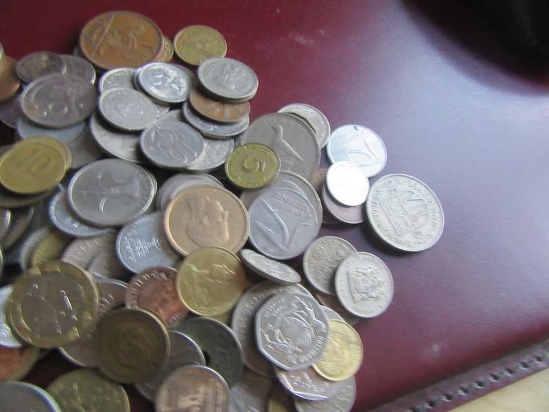 GOOD START FOR THE BEGINNER - 100 ASSORTED INTERNATIONAL COINS- AS  PER SCAN - BID PER ITEM - WS2
