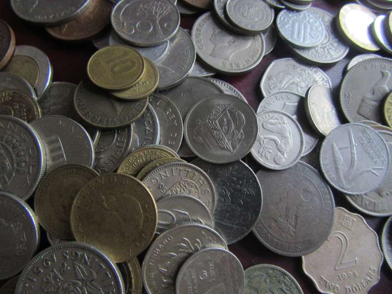 GOOD START FOR THE BEGINNER - 100 ASSORTED INTERNATIONAL COINS- AS  PER SCAN - BID PER ITEM - WS2