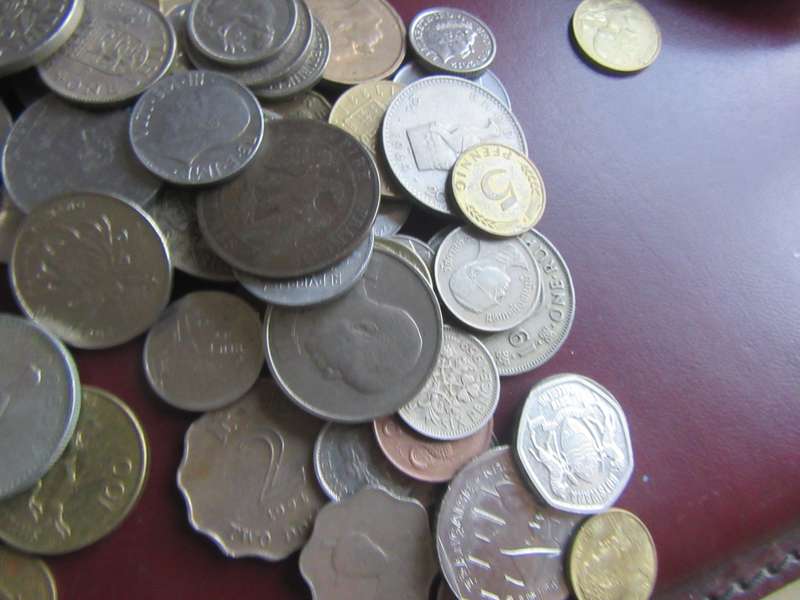 GOOD START FOR THE BEGINNER - 100 ASSORTED INTERNATIONAL COINS- AS  PER SCAN - BID PER ITEM - WS2