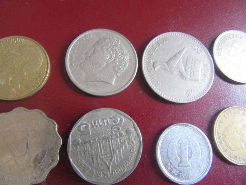 GOOD START FOR THE BEGINNER - 10 INTERNATIONAL COINS - AS PER SCAN- R3