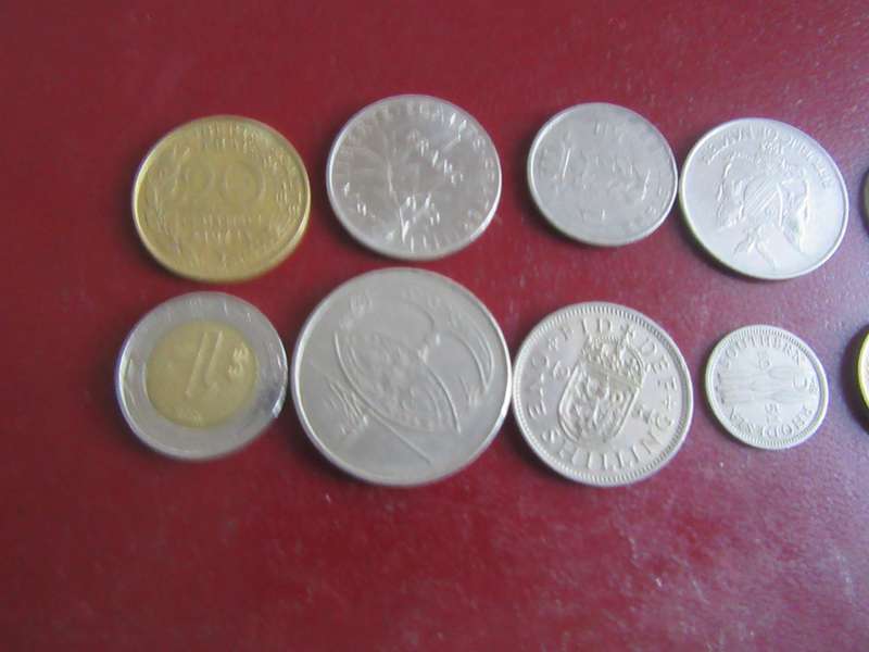 GOOD START FOR THE BEGINNER - 10 INTERNATIONAL COINS - AS PER SCAN - R5