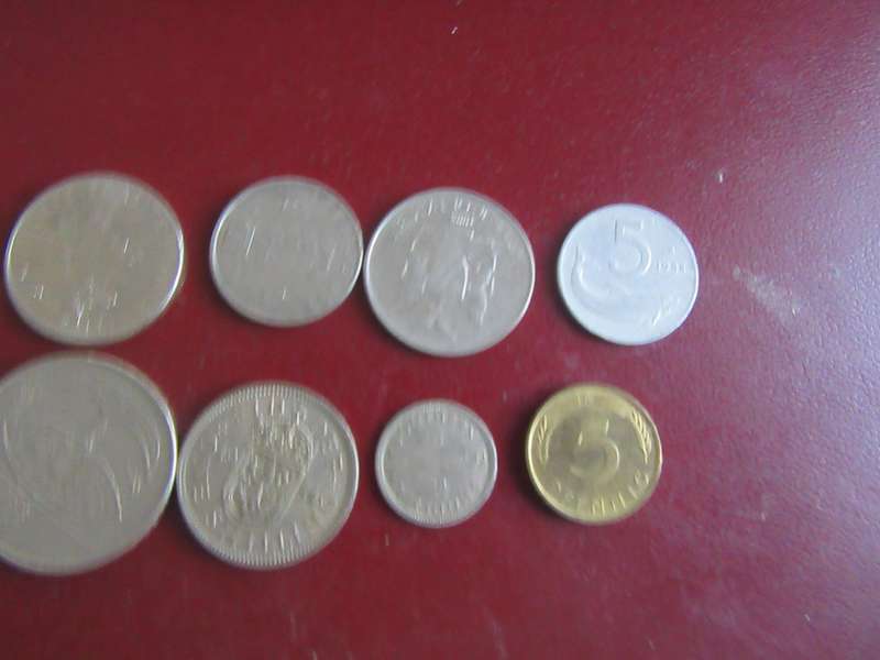 GOOD START FOR THE BEGINNER - 10 INTERNATIONAL COINS - AS PER SCAN - R5