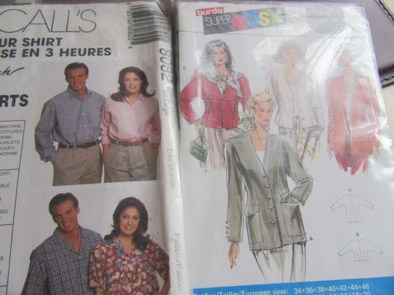 FOR THE VERSITILE DRESSMKING LADY - 50 VARIOUS COMPLETE PATTERNS - BID PER ITEM