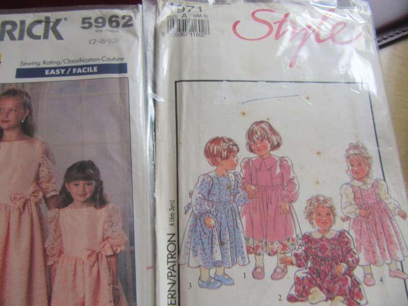 FOR THE VERSITILE DRESSMKING LADY - 50 VARIOUS COMPLETE PATTERNS - BID PER ITEM