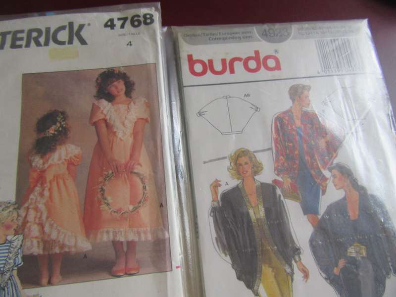 FOR THE VERSITILE DRESSMKING LADY - 50 VARIOUS COMPLETE PATTERNS - BID PER ITEM
