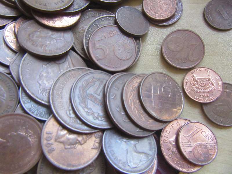 550 INTERNATIONAL COPPER COINS AS PER SCAN
