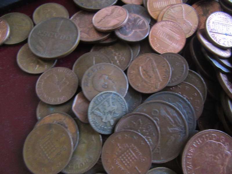 550 INTERNATIONAL COPPER COINS AS PER SCAN