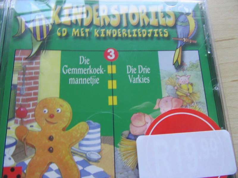 6 ORIGINALAFRIKAANS CD'S KINDER STORIES MET KINDER LIEGTJIES- AS PER SCAN - BID PER ITEM -LD