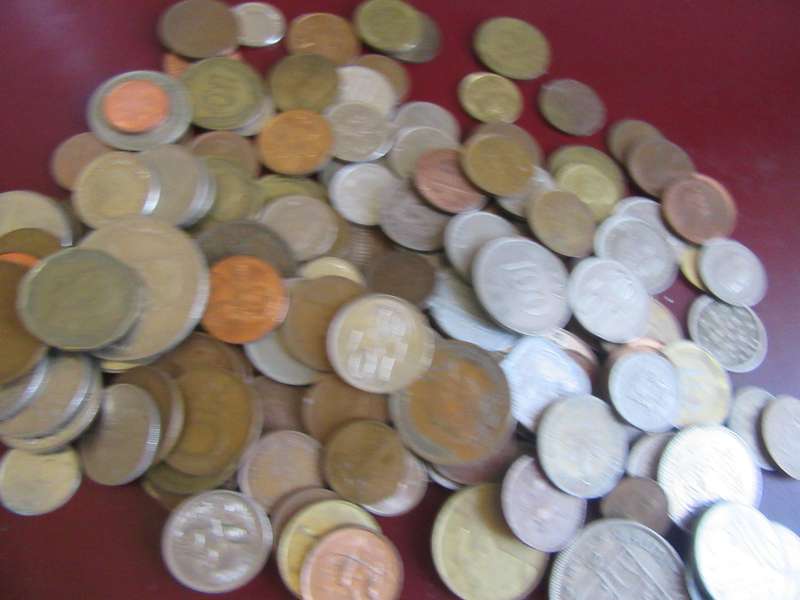 5000g WORLD COINS INCL. RSA COINS - AS PER SCAN -BID PER  50g - LOT15