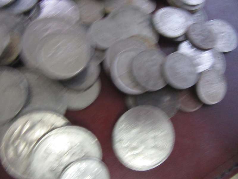 5000gOF WORLD COINS - INCL. RSA COINS - AS PER SCAN - BID PER 50g - lot 31