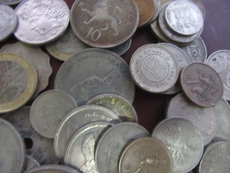 5000gOF WORLD COINS - INCL. RSA COINS - AS PER SCAN - BID PER 50g - lot 31