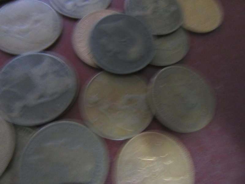 UK 34 old pennies various years as per scan bid per coin lot24