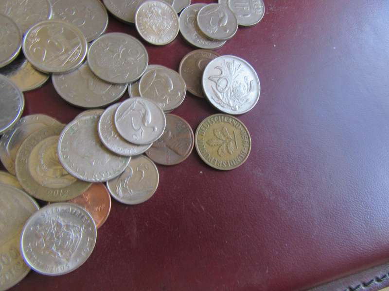 GOOD START FOR THE BEGINNER - 95 WORLD COINS INCL. RSACOINS - AS PER SCAN - LOT27