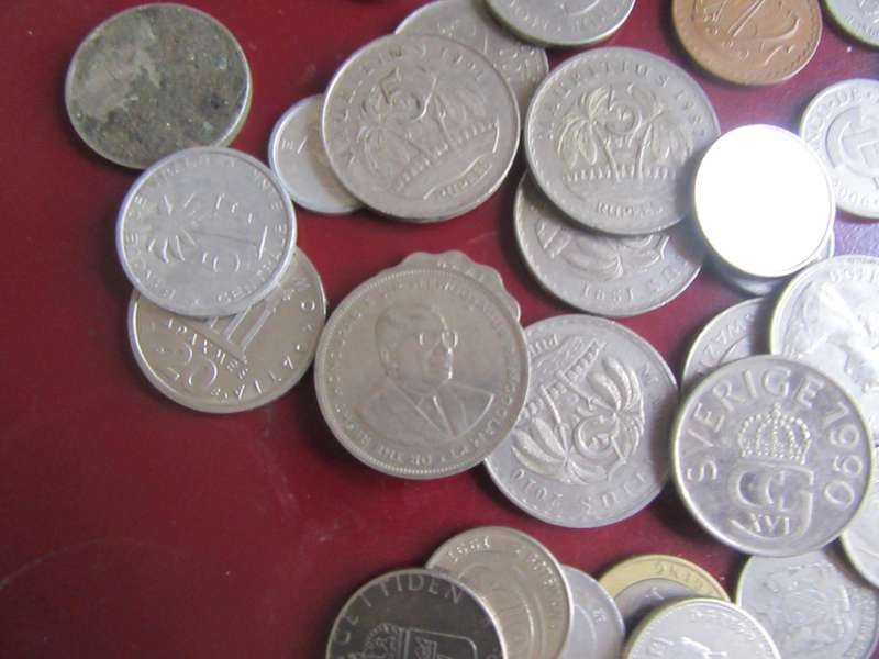 GOOD START FOR THE BEGINNER - 95 WORLD COINS INCL. RSA COINS - AS PER SCAN - - LOT3