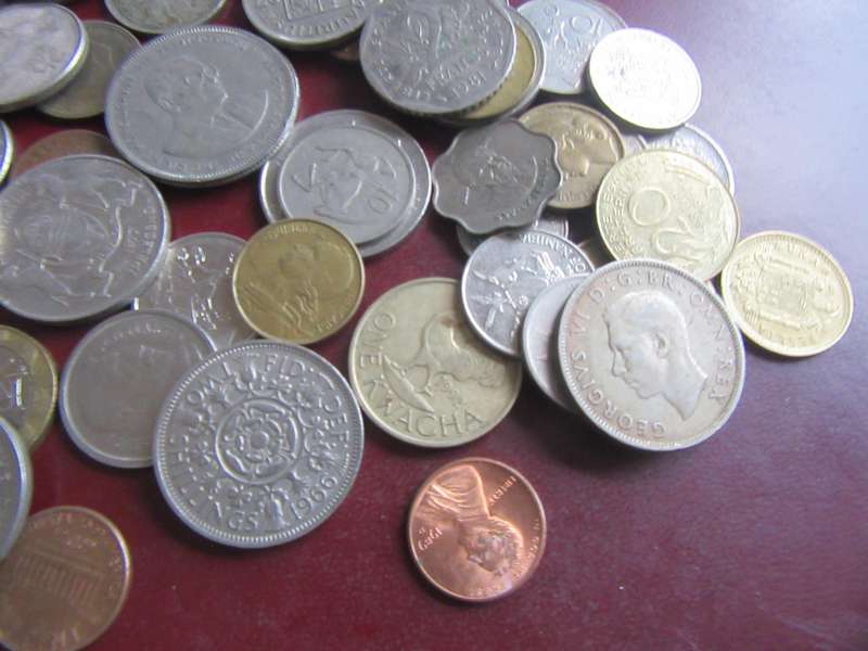 GOODSTART FOR THE BEGINNER - 95 WORLD COINS INCL. RSA COINS - AS PER SCAN - LOT35
