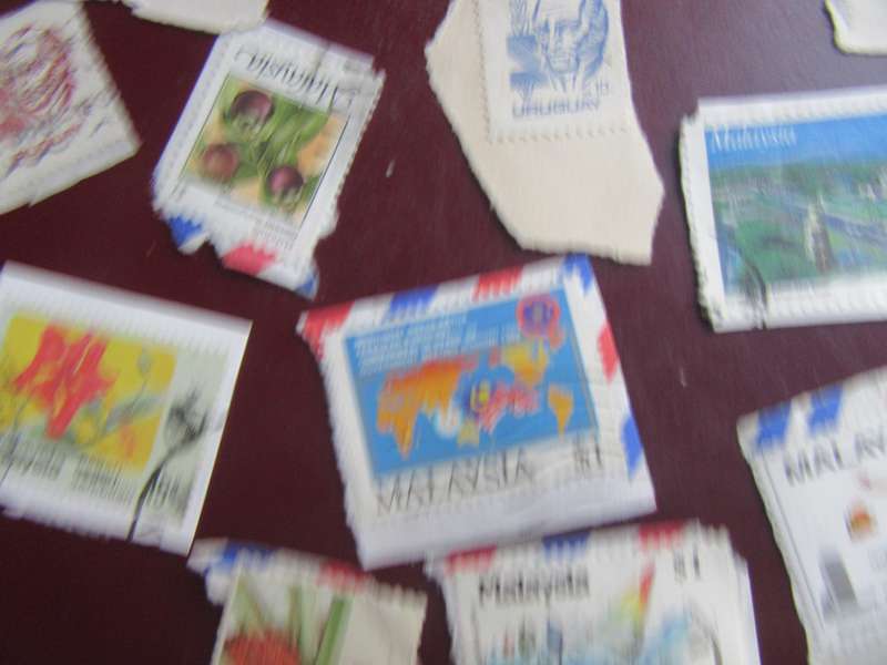 23STAMPS MALAYSIA/THAILAND ON PAPER