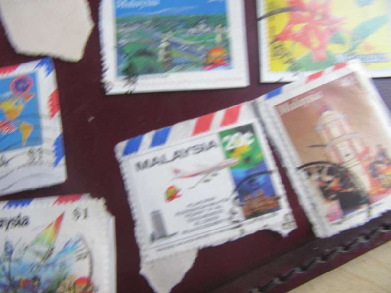 23STAMPS MALAYSIA/THAILAND ON PAPER