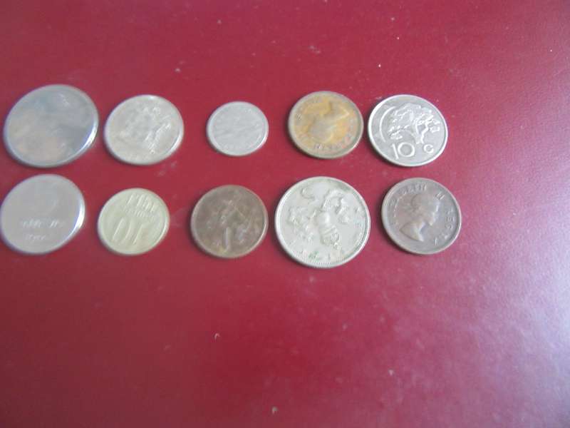 GOOD START FOR THE BEGINNER - 10 INTERNATIONAL COINS - AS PER SCAN - CO6