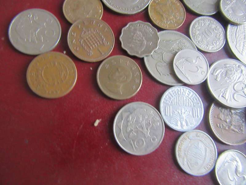 GOOD START FOR THE BEGINNER - 50 WORLD COINS INCL, RSA COINS - AS PER SCAN - LOT40