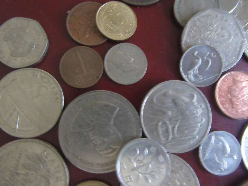 GOOD START FOR THEBEGINNER- 50 WORLD COINS INCL.RSA COINS - AS PER SCAN - LOT27A