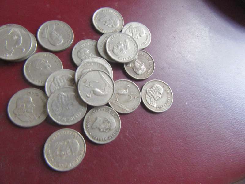 RSA - 20 X5CENT COINS WITH PRESIDENT - CO60