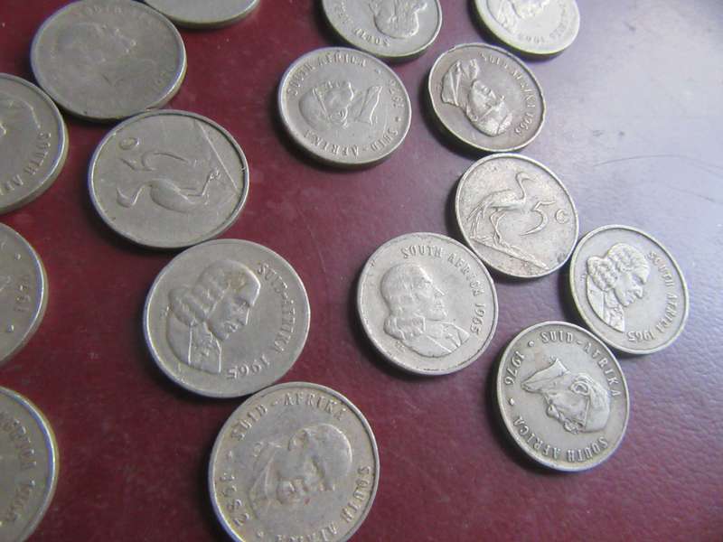 RSA - 20 X5CENT COINS WITH PRESIDENT - CO60