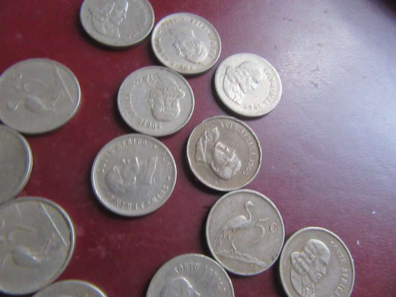 RSA - 20 X5CENT COINS WITH PRESIDENT - CO60