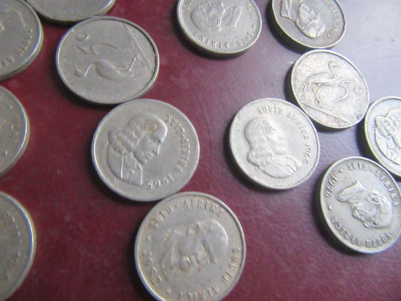 RSA - 20 X5CENT COINS WITH PRESIDENT - CO60