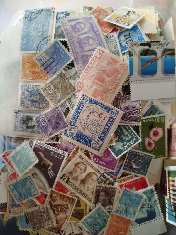 Bulk Lot - Huge Lot of Stamps off Paper - Taken out of old albums - Might be Good Finds