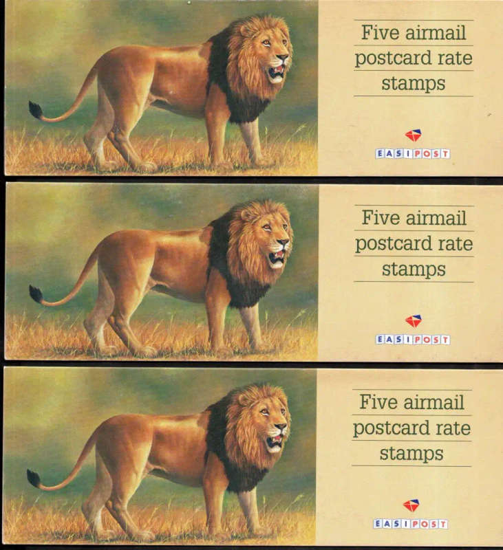 RSA 1996 BIG FIVE BOOKLET NO 22 (X3). AS PER SCANS. CV R600.