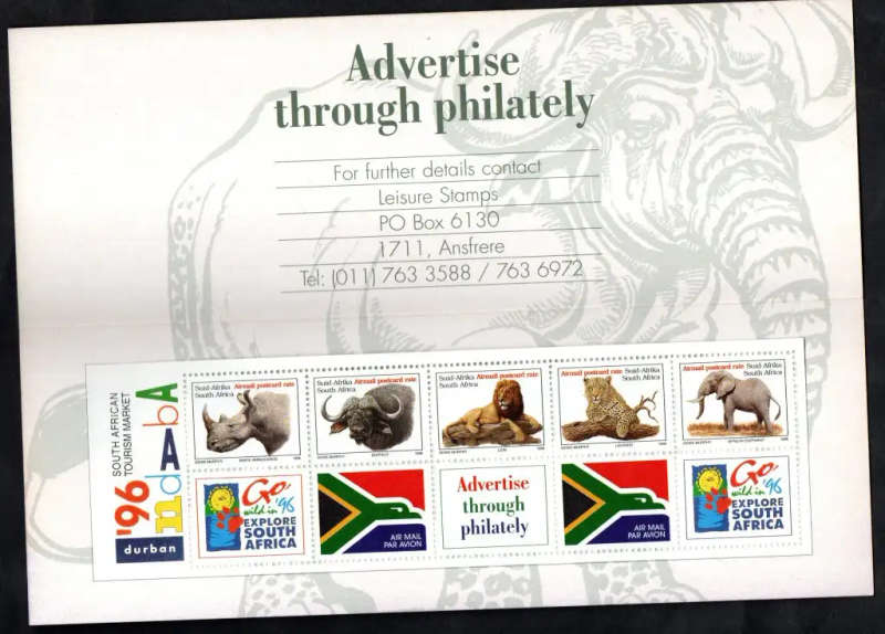 RSA 1996 BIG FIVE BOOKLET NO 22 (X3). AS PER SCANS. CV R600.