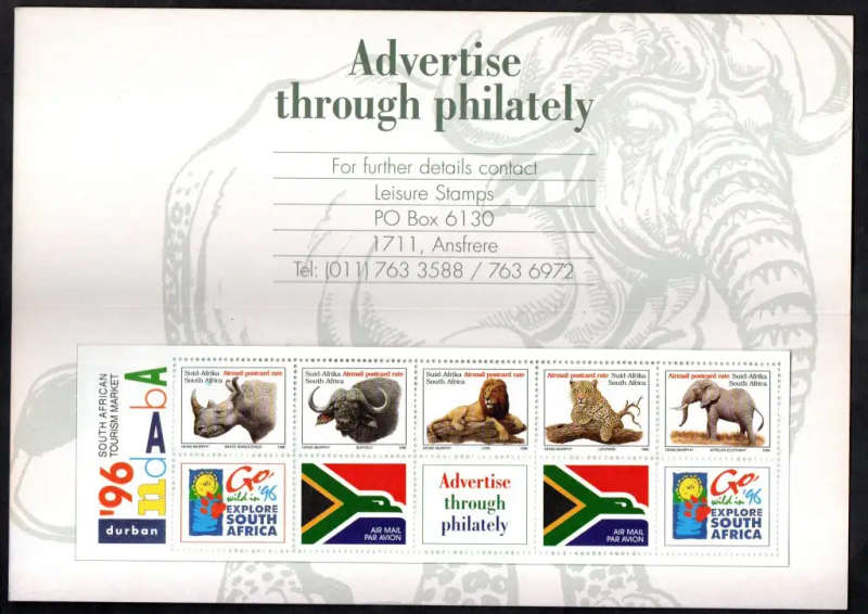RSA 1996 BIG FIVE BOOKLET NO 22 (X3). AS PER SCANS. CV R600.