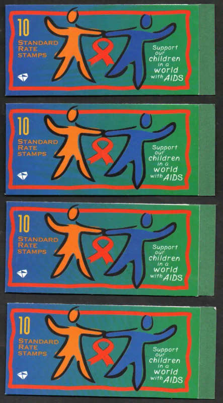 RSA 1999 AIDS AWARENESS BOOKLET NO 44 (X2) MINT+(X2) CTO. AS PER SCANS. CC1193c. CV R500+.
