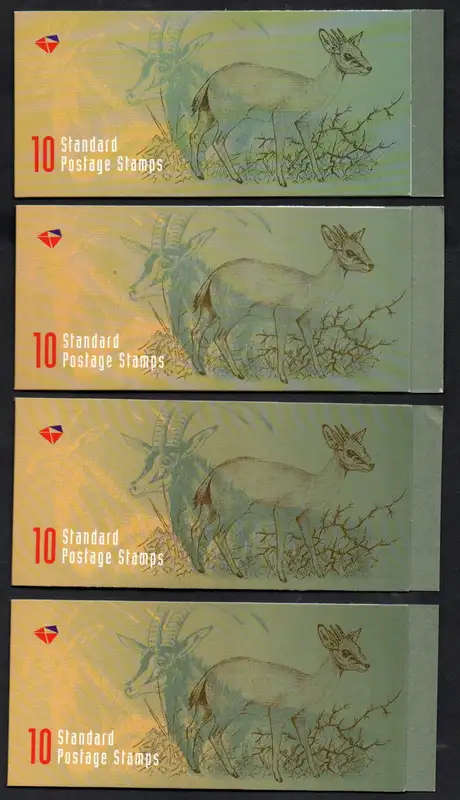 RSA 1998 ANTELOPE BOOKLETS (X4) MINT AND COMPLETE + (X2) CTO. AS PER SCANS. GOOD VALUE.