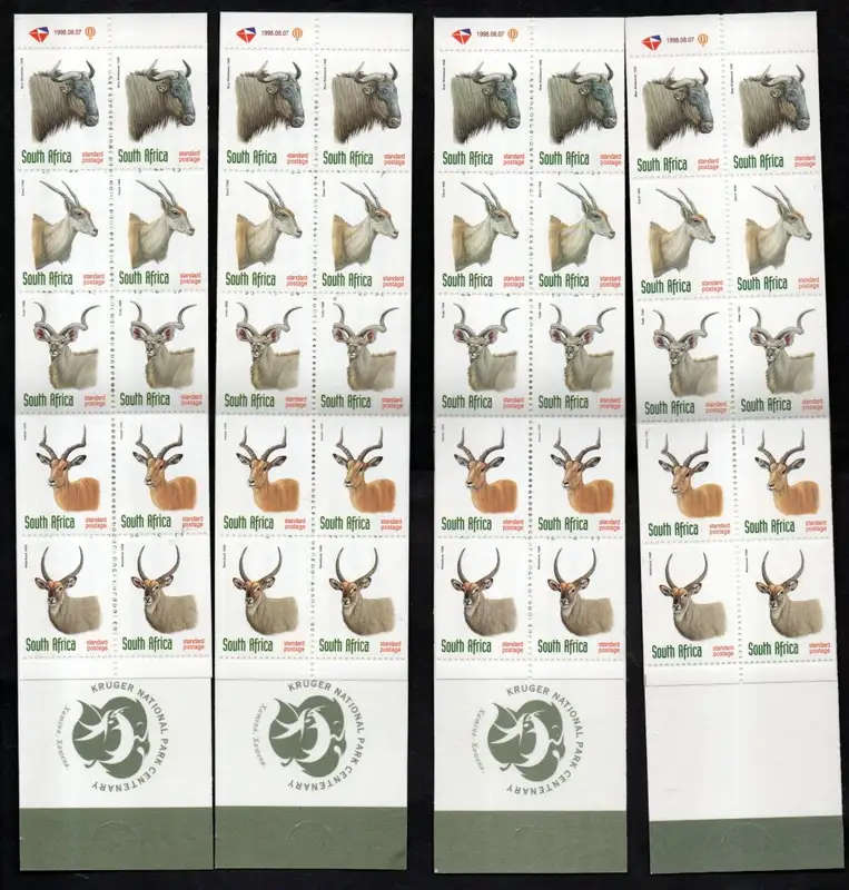 RSA 1998 ANTELOPE BOOKLETS (X4) MINT AND COMPLETE + (X2) CTO. AS PER SCANS. GOOD VALUE.