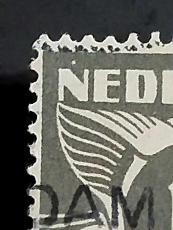 Netherlands Variety Nr 172 White Dot Under First "N" and White Dot Above First "N" FU